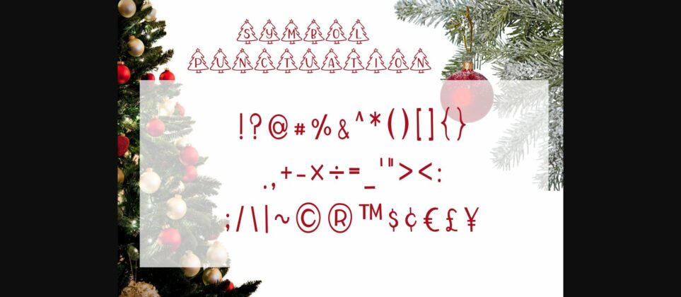 Xmas Tree Font Poster 8