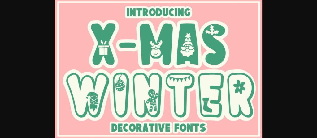 Xmas Winter Font Poster 1