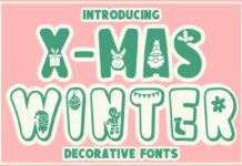 Xmas Winter Font Poster 1