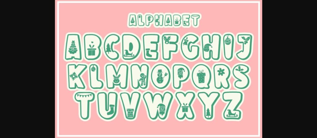 Xmas Winter Font Poster 5