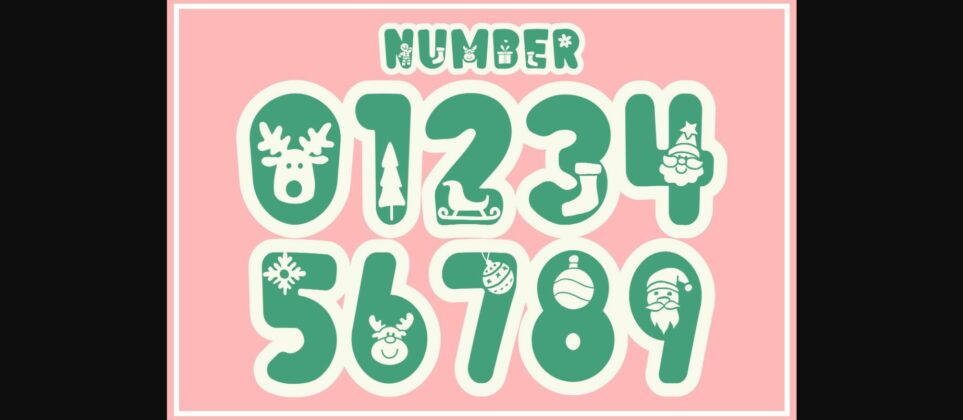 Xmas Winter Font Poster 6