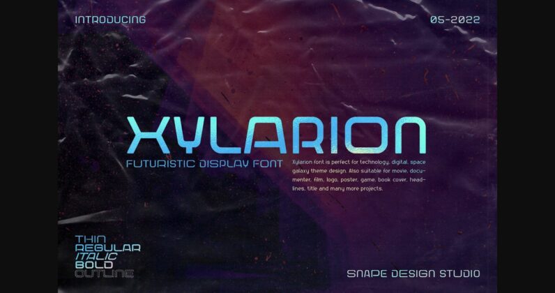 Xylarion Font Poster 3
