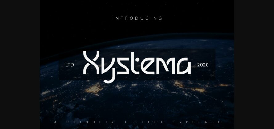 Xystema Font Poster 3