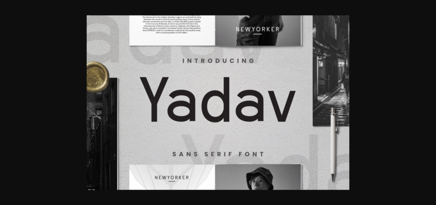 Yadav Font Poster 3