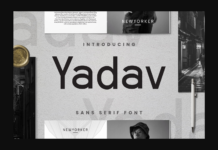 Yadav Font Poster 1
