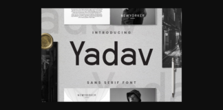 Yadav Font Poster 1