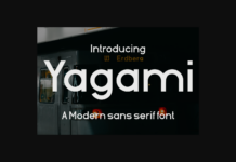 Yagami Font Poster 1