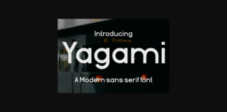 Yagami Font Poster 1