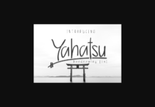 Yahatsu Font Yahatsu Font Poster 1