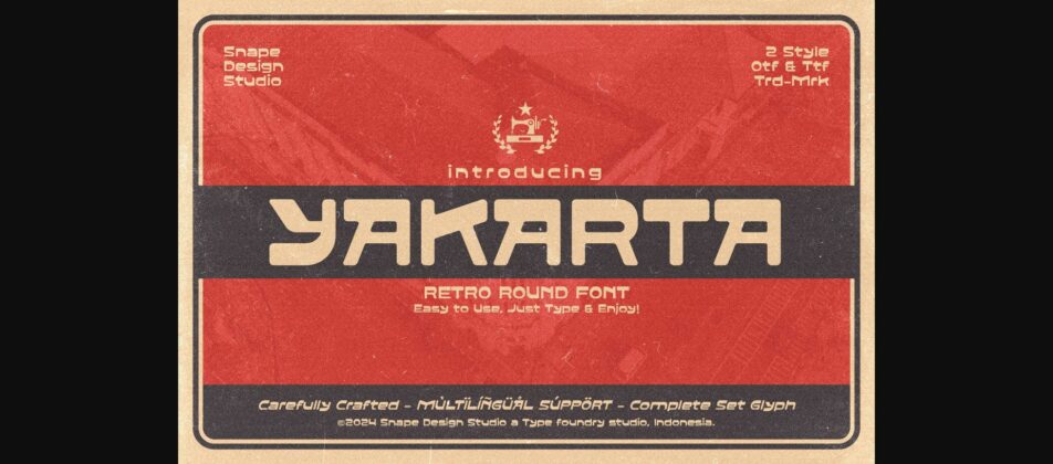 Yakarta Font Poster 3