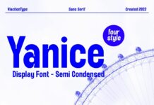 Yanice Font Poster 1