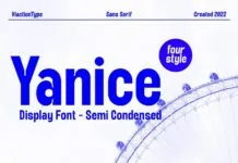Yanice Font Poster 1