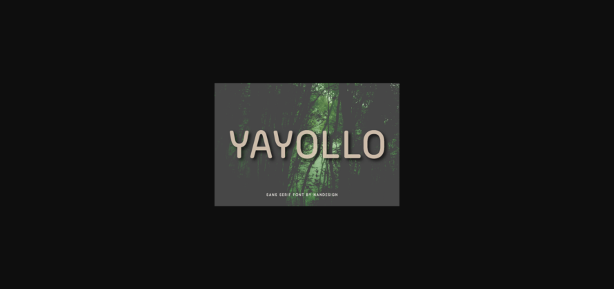 Yayollo Font Poster 3