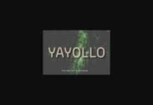 Yayollo Font Poster 1