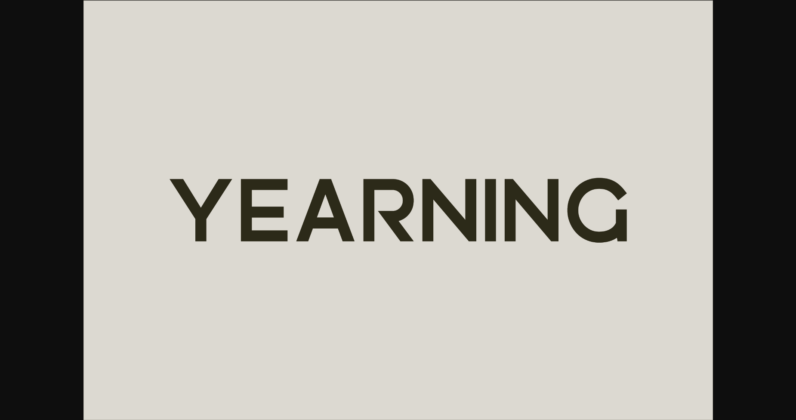 Yearning Font Poster 3