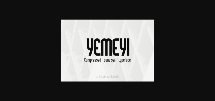 Yemeyi Font Poster 3