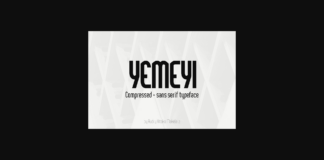 Yemeyi Font Poster 1