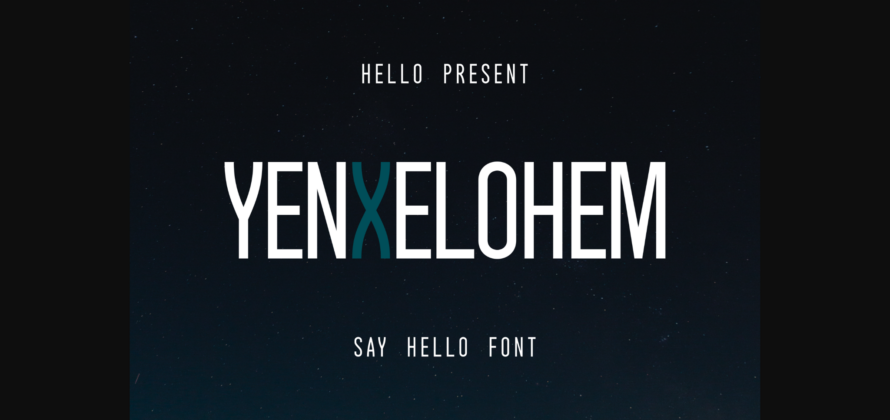 Yenxelohem Font Poster 1