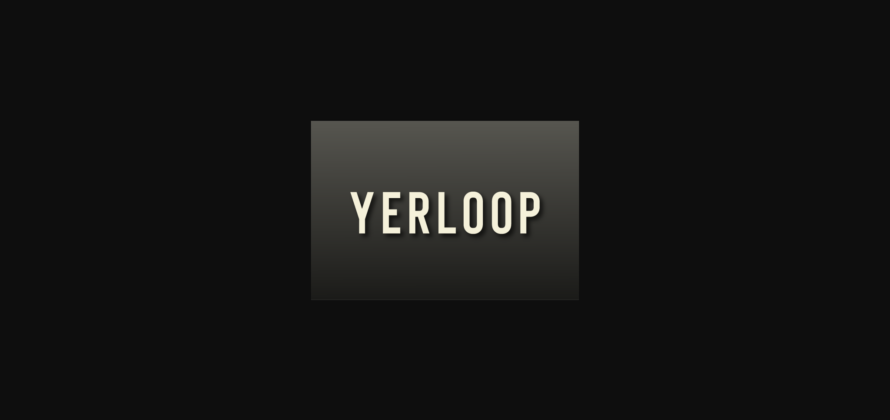 Yerloop Font Poster 3