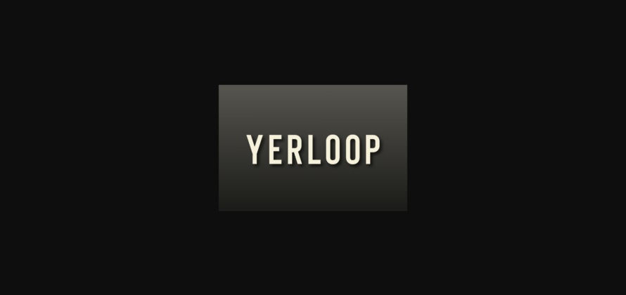 Yerloop Font Poster 1