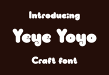 Yeye Yoyo Font Poster 1