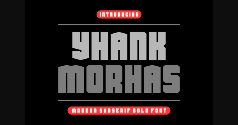 Yhank Morhas Font Poster 3
