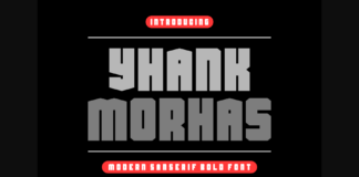 Yhank Morhas Font Poster 1
