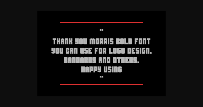 Yhank Morhas Font Poster 4