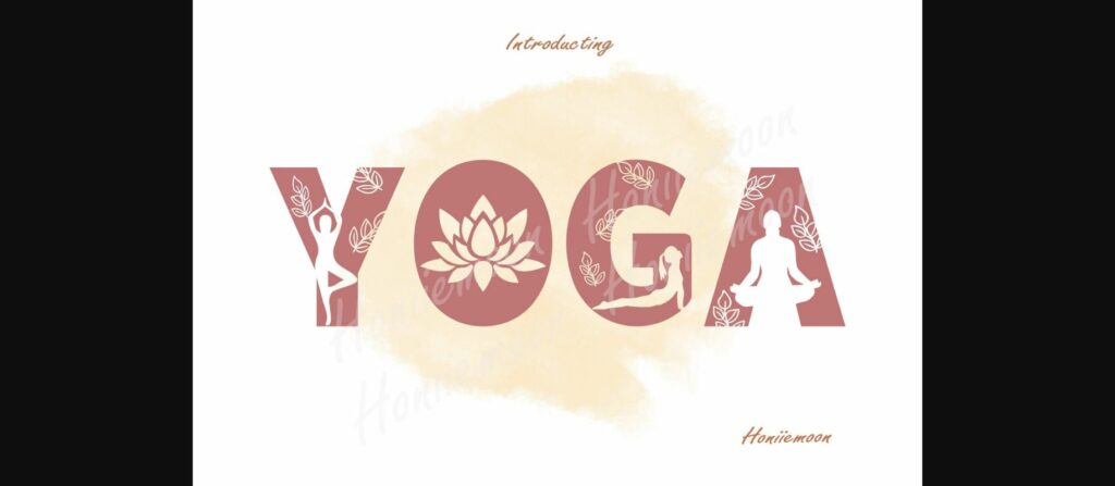 Yoga Font Poster 1