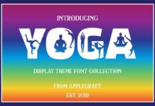 Yoga Font Poster 1