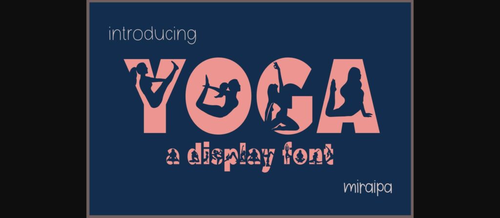 Yoga Font Poster 1