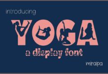 Yoga Font Poster 1