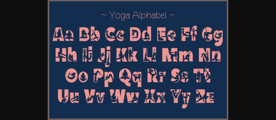 Yoga Font Poster 6