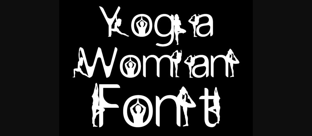 Yoga Woman Font Poster 5