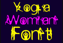 Yoga Woman Font Poster 1
