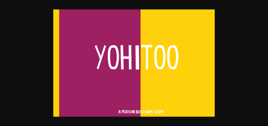 Yohitoo Font Poster 3