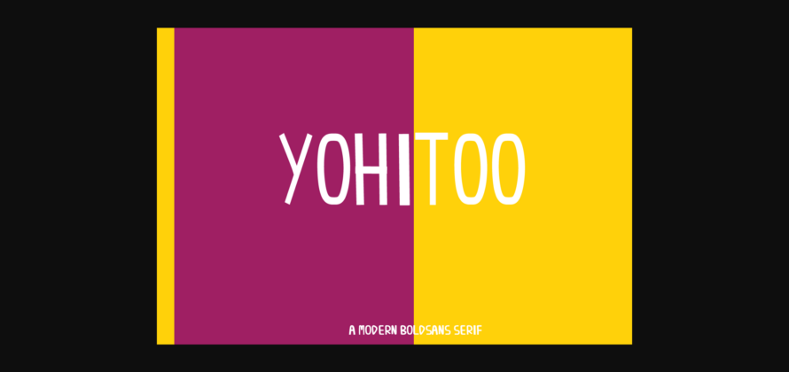 Yohitoo Font Poster 1