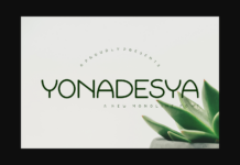 Yonadesya Font Poster 1