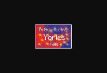 Yories Font Poster 1