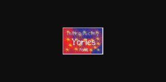 Yories Font Poster 1