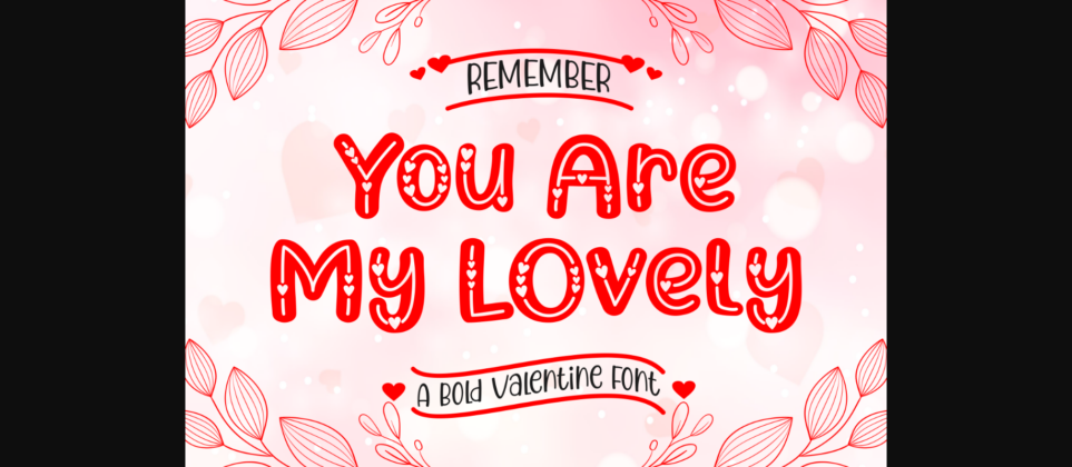 You Are My Lovely Font Poster 3