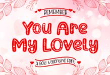 You Are My Lovely Font Poster 1