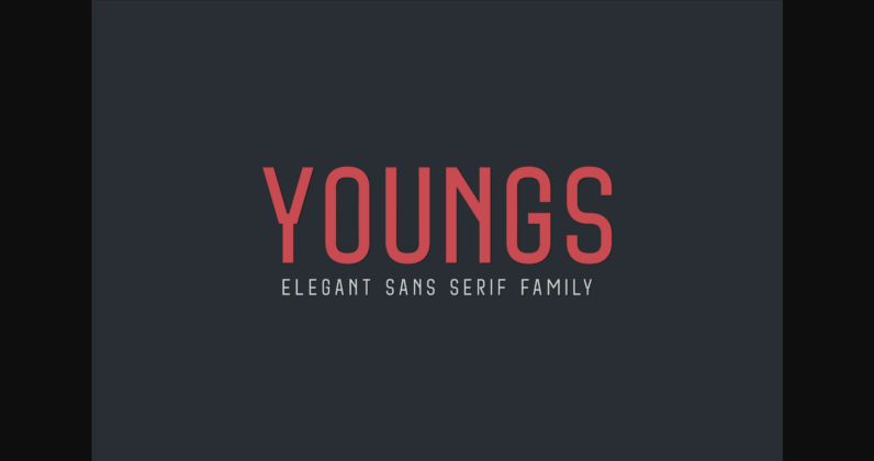 Youngs Font Poster 3