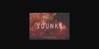 Younks Font Poster 1