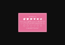 Your Heart Font Poster 1