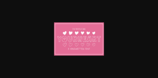 Your Heart Font Poster 1