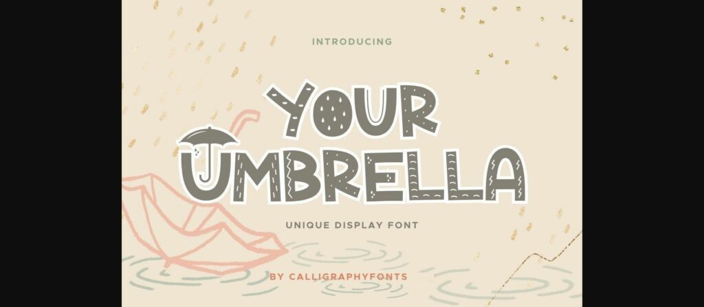 Your Umbrella Font Poster 3