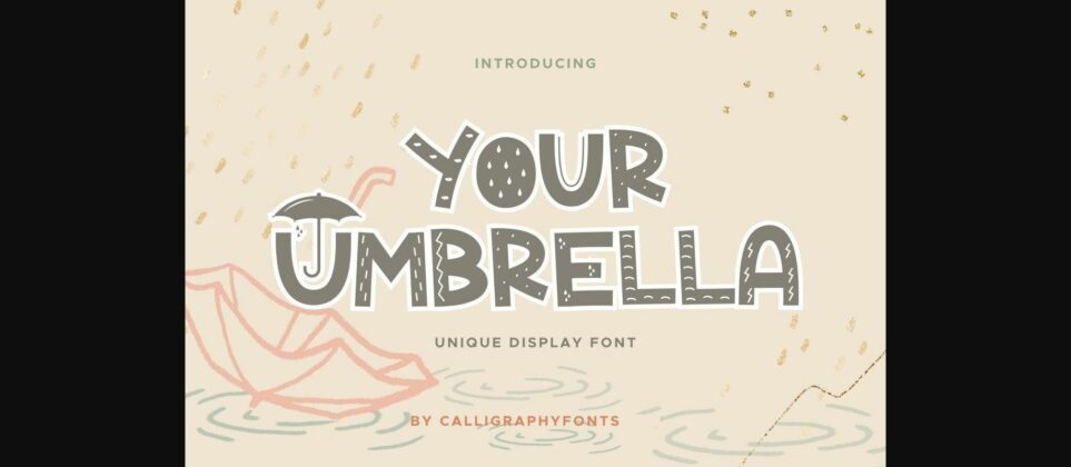 Your Umbrella Font Poster 3