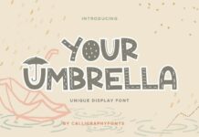 Your Umbrella Font Poster 1
