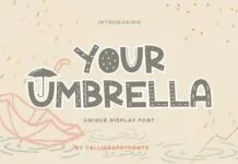 Your Umbrella Font Poster 1